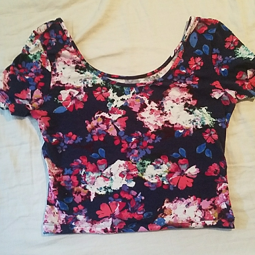 Floral crop top